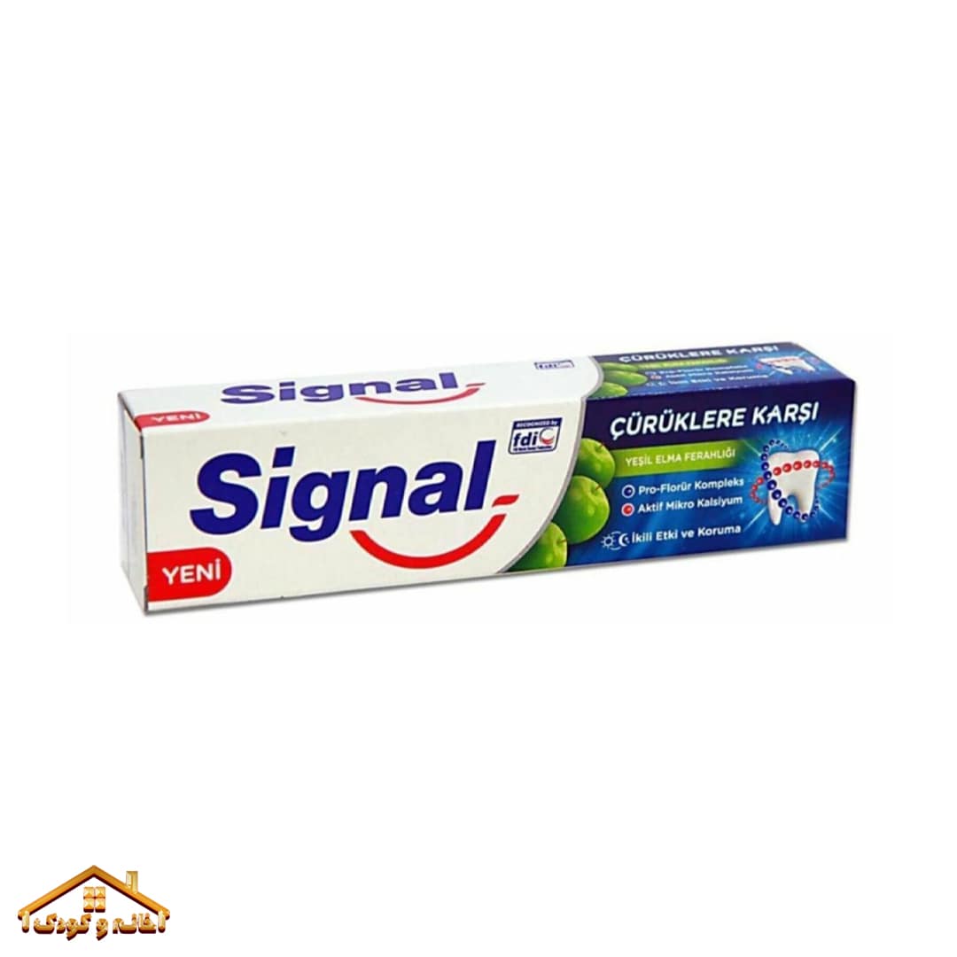 023-min خمیر دندان مدل Çürüklere Karşı رایحه سیب سیگنال signal - Image 1