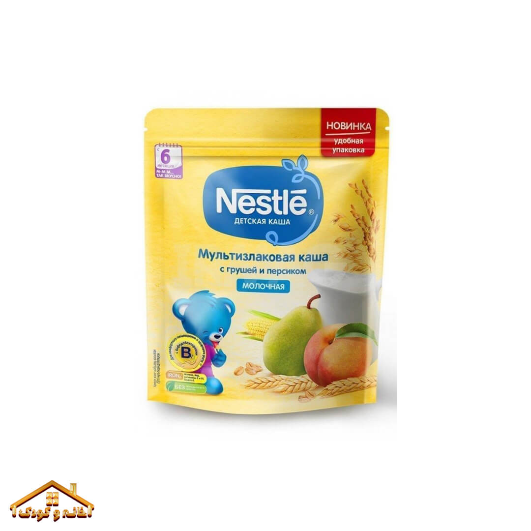 187 سرلاک ساندیسی غلات و هلو و گلابی 200گرمی +6 نستله روسیه Nestle - Image 1