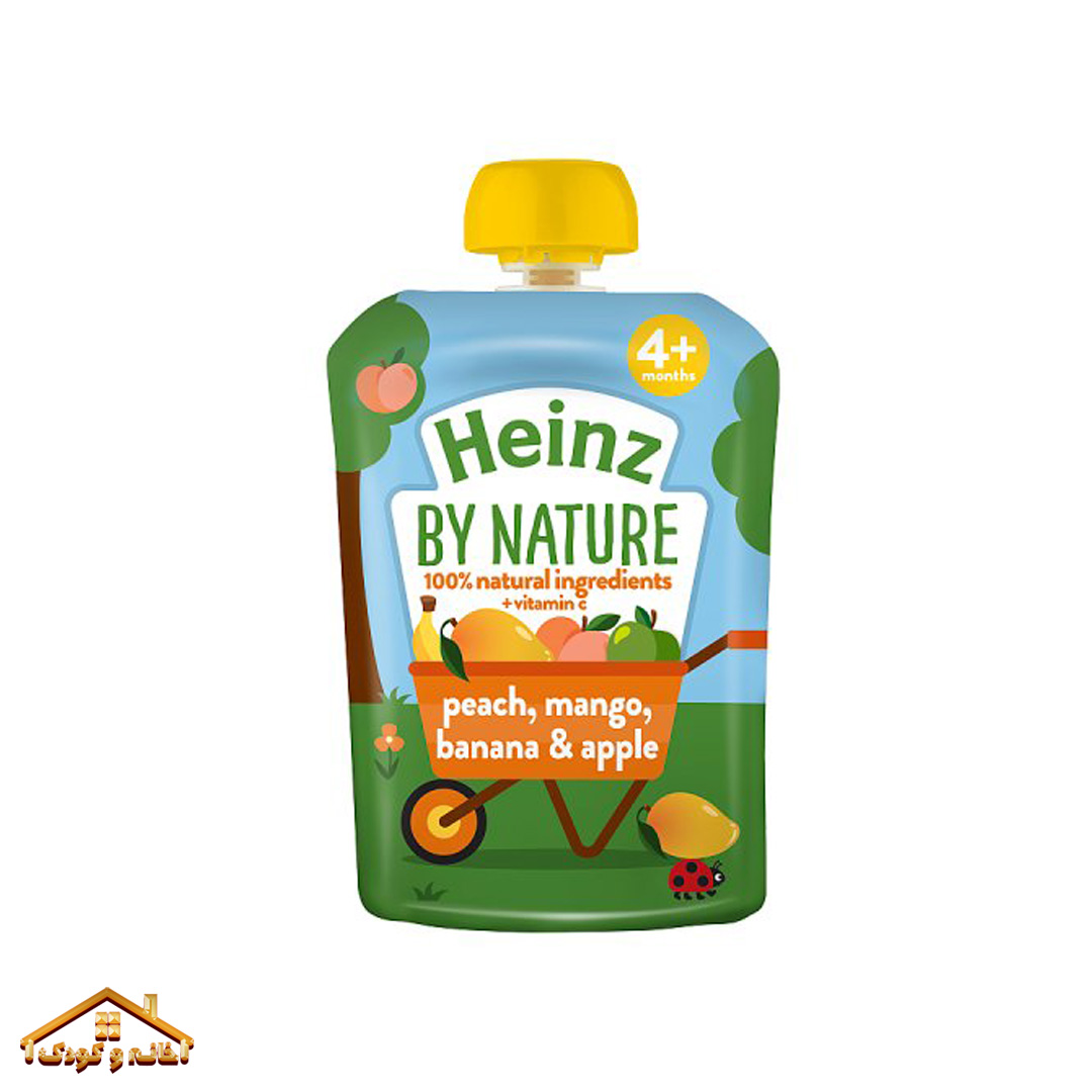 252 پوره ساندیسی هلو و انبه و موز و سیب 100گرمی +۴ هاینز انگلیس Heinz - Image 1