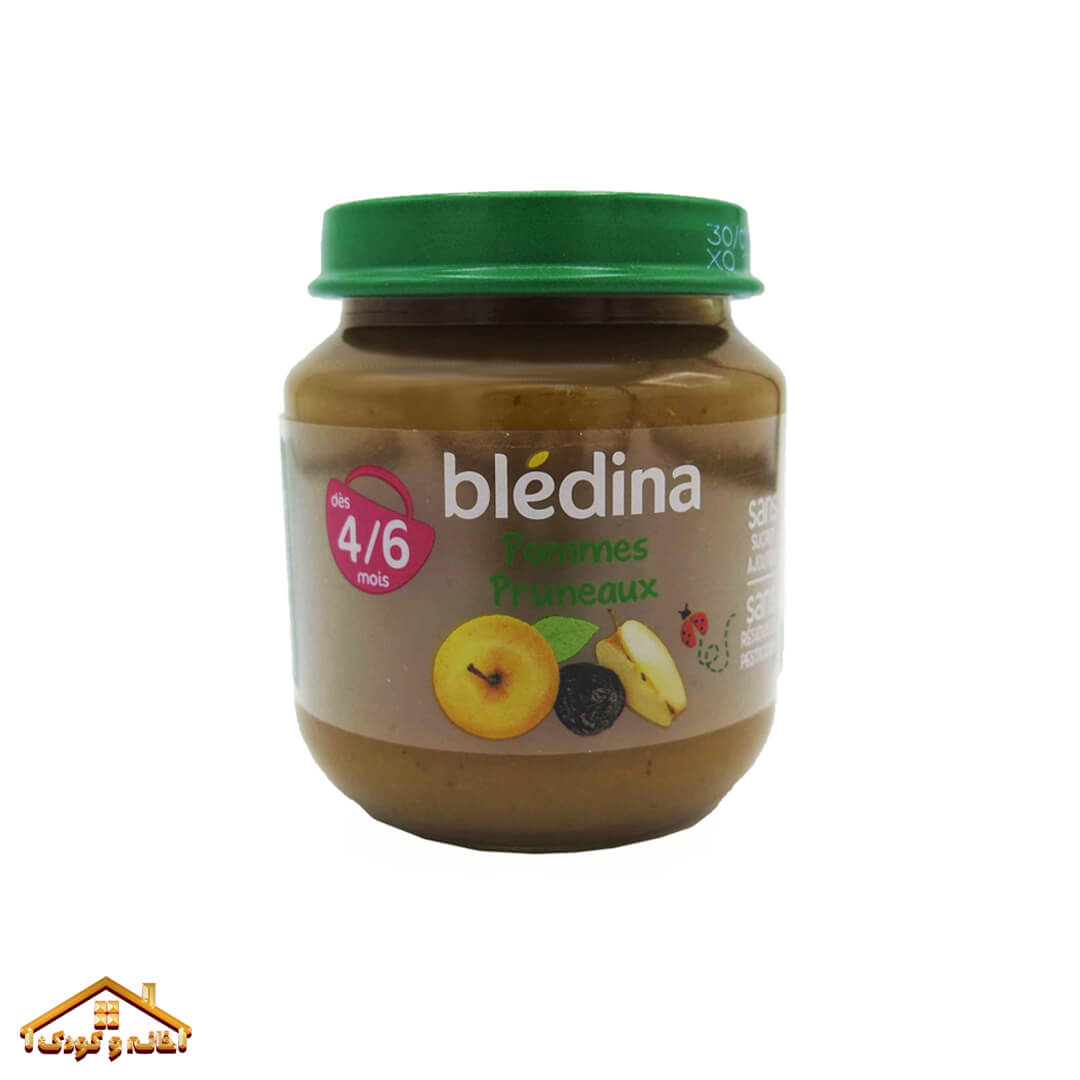 4-15-scaled پوره میوه سیب و آلو 125گرمی +4 بلدین Bledine - Image 1
