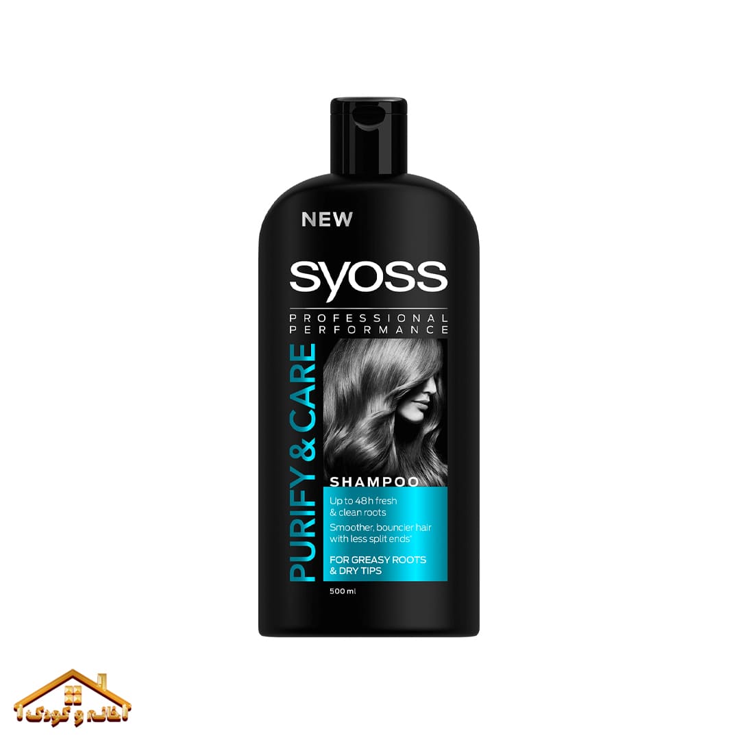 46-1-min شامپو موهای چرب 500میل Purify & Care سایوس Syoss - Image 1