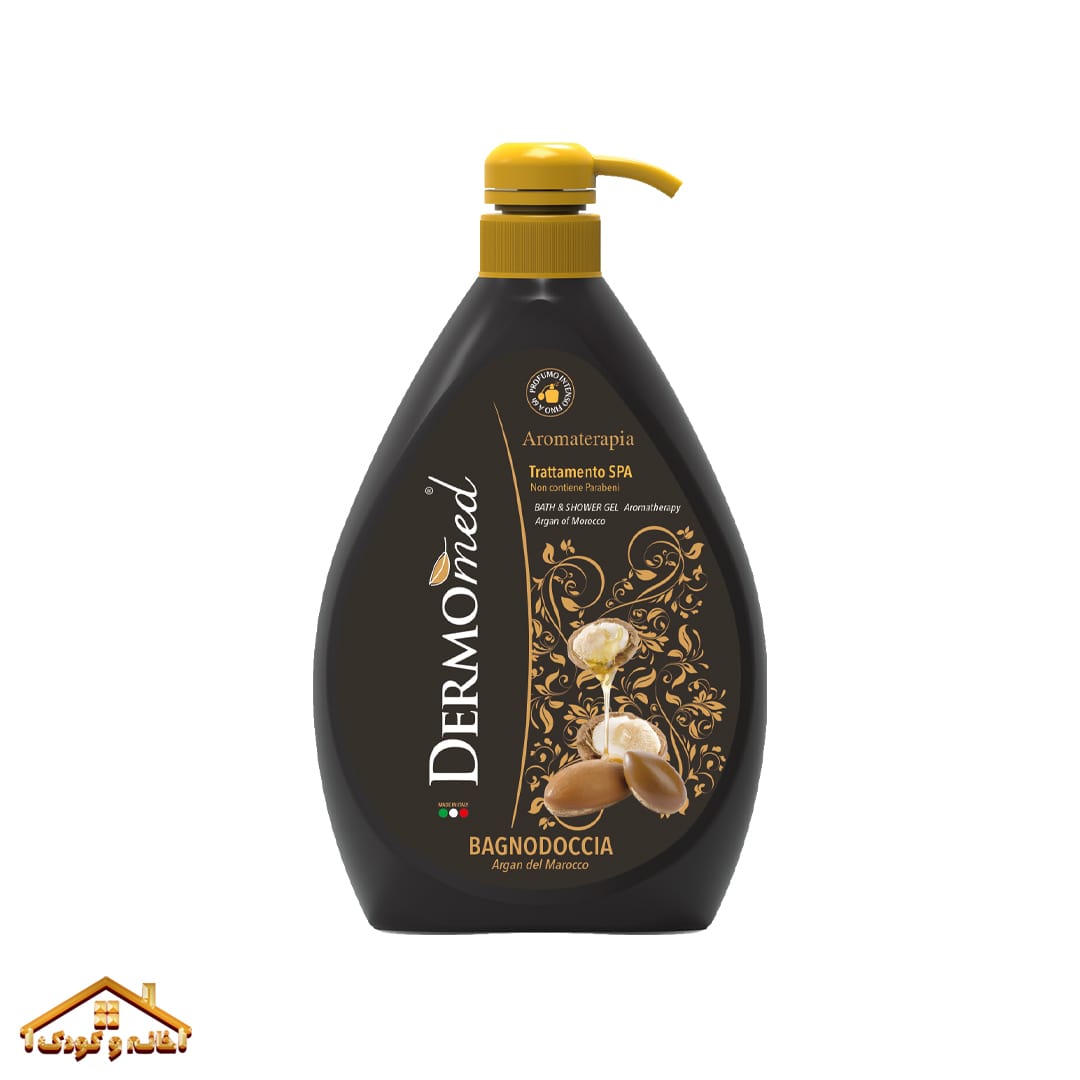 BH4034_Bagnodoccia_Aromaterapia_Argan_1000_Dispenser (1)-min شامپو بدن با عصاره آرگان درمومد Dermomed - Image 1