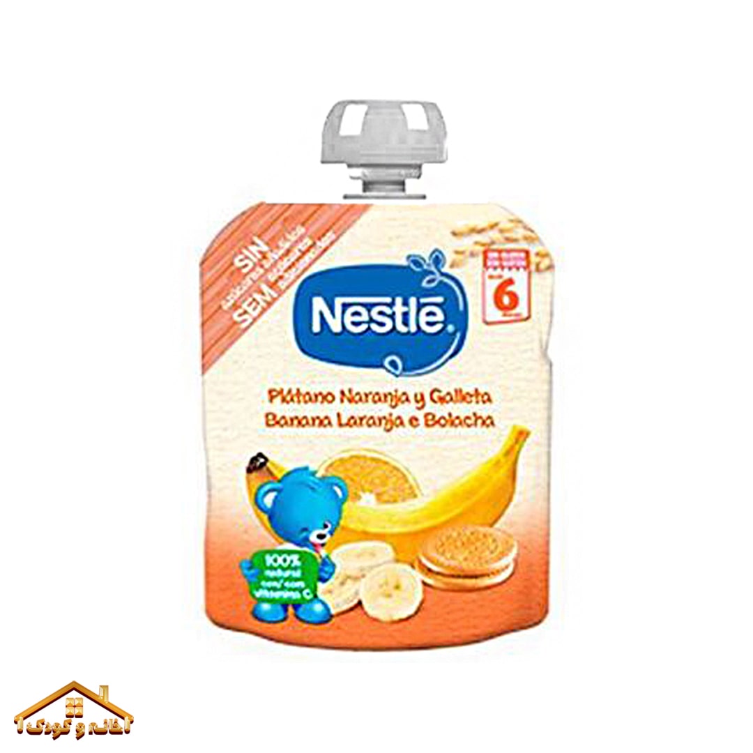 pore bicc-min پوره ساندیسی موز و پرتقال و بیسکوییت 90گرمی +6 نستله اسپانیا Nestle - Image 1