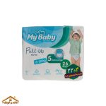 پوشک شورتی سایز 5 26عددی مای بیبی Mybaby