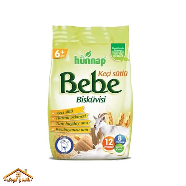 بیسکویت شیر چرب بز 400گرمی (۲عددی) +۶ ب ب هوناپ Hunnap Bebe - Image 2