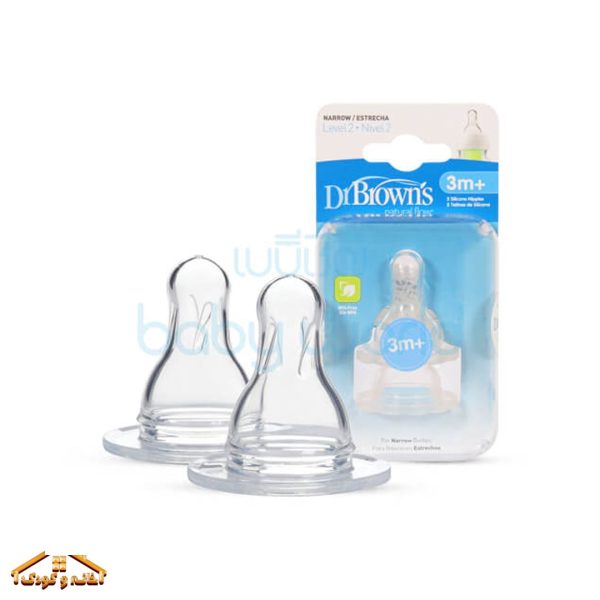 سرشیشه 2عددی +3 باریک دکتر براونز dr browns - Image 2