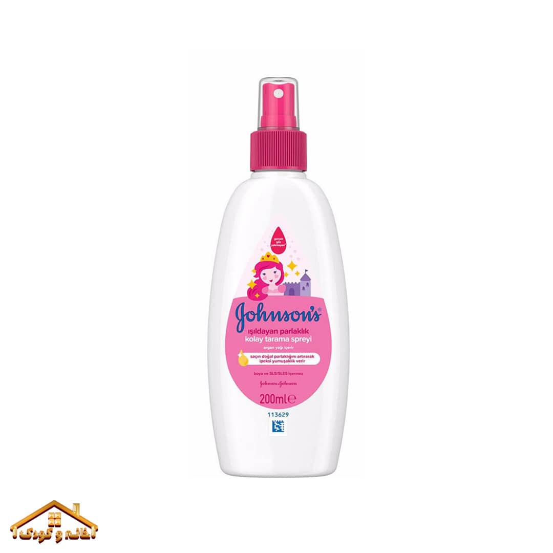 johnson-baby-kolay-tarama-spreyi-200ml-johnson-johnson-153051-20-B اسپری نرم کننده مو کودک مدل Shiny Drops جانسون Johnson - Image 1