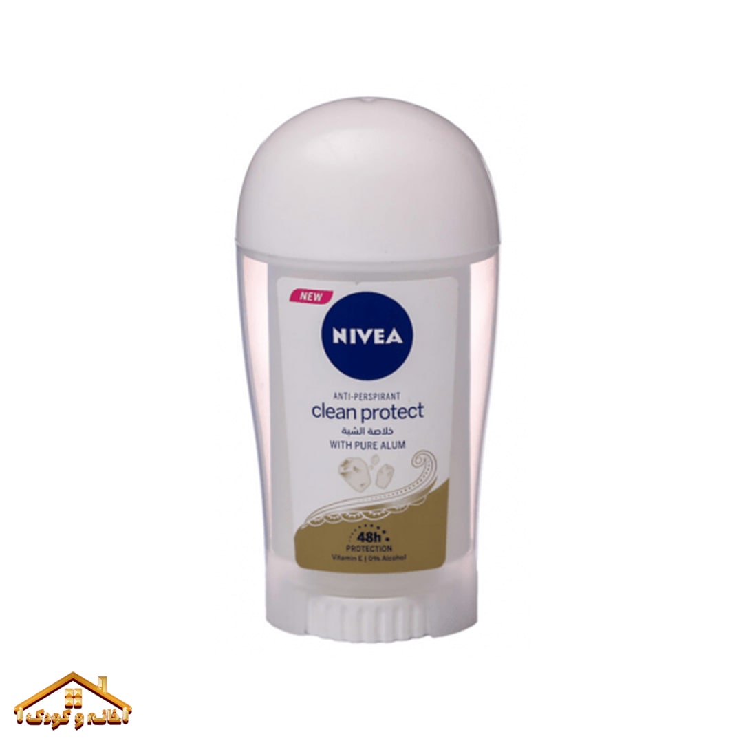 2024931_NiveaCleanProtectStickDeodorant-40ml-N1-500x500-1-min استیک ضد تعریق زنانه 40میل Clean Protect نیوا Nivea - Image 1
