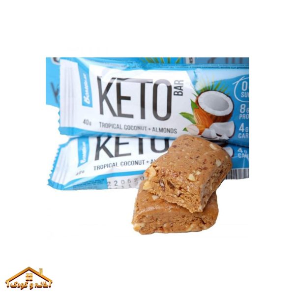 شکلات رژیمی keto با طعم نارگیل و بادام برند بمب بار bombbar - Image 2