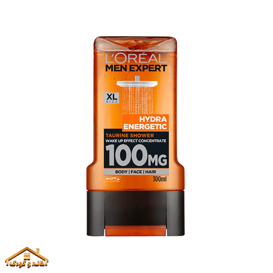 0052963_loreal-men-expert-shower-gel-hydra-energetic-taurine-3-in-1-300-ml_600-min ژل حمام مردانه 300میل Energetic Taurine لورال loreal - Image 1