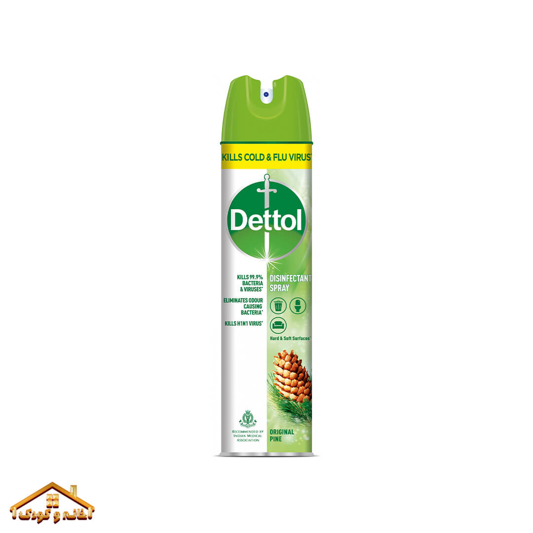 5ece522be3e4b_f اسپری ضد عفونی کننده رایحه کاج 225 میل دتول Dettol - Image 1