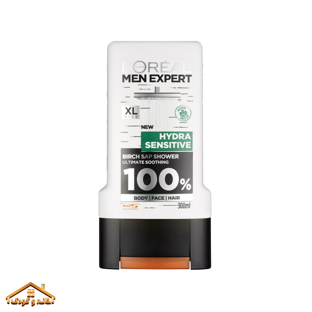 713DL3vVgQL-min ژل حمام مردانه ضد حساسیت 300میل Hydra Sensitive لورال loreal - Image 1