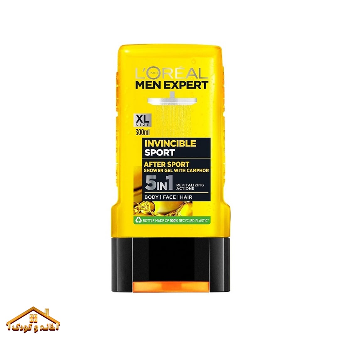 Loreal-Men-Expert-Invincible-Sport-Shower-Gel-1-min ژل حمام مردانه ضد جوش 300میل Invincible Sport لورال loreal - Image 1