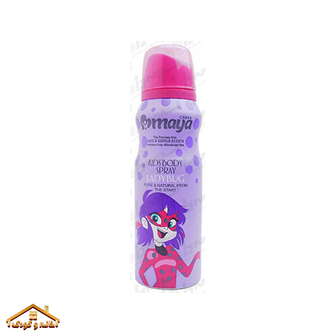 Maya Body Spray For Kids LADYBUG 130 ml face-min اسپری بدن Ladybug کودک 130میل +12 مایا Maya - Image 1