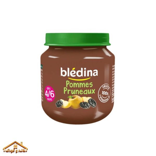 پک 4تایی پوره میوه سیب و آلو 520گرمی +4 بلدین Bledine - Image 2