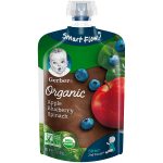پوره ساندیسی سیب و بلوبری اسفناج گربر +6ماه Gerber