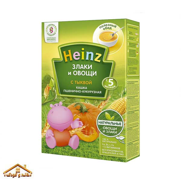 25 سرلاک بدون شیر کدو حلوایی و ذرت و گندم هاینز +5 ماه ـ HEINZ - Image 1