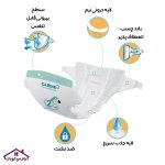 پوشک چسبی کارین آلمان 36 عددی - سایز 4 - Carine - Image 2