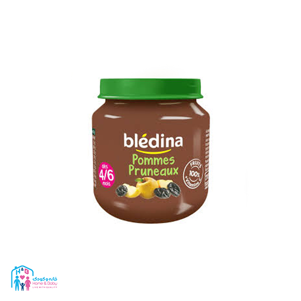 1 پوره میوه سیب وآلو سیاه 130 گرمی +4 بلدین Bledine - Image 1