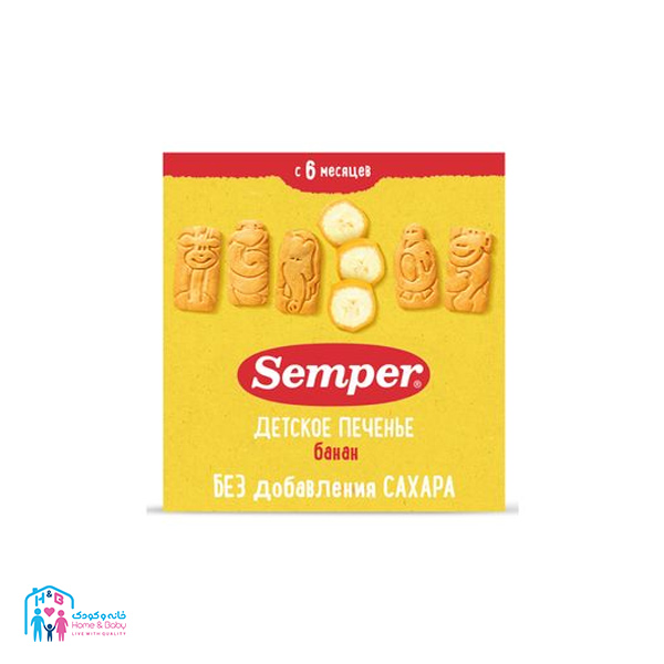 1 بیسکوییت سمپر 125 گرم موز Semper - Image 1