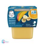 پودینگ دو عددی انبه،موز و پرتقال با گربر Gerber