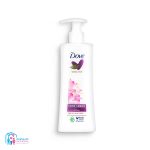 کرم دست مرطوب کننده داو حاوی عصاره گل نیلوفر آبی و شیر برنج ۲۵۰ میل