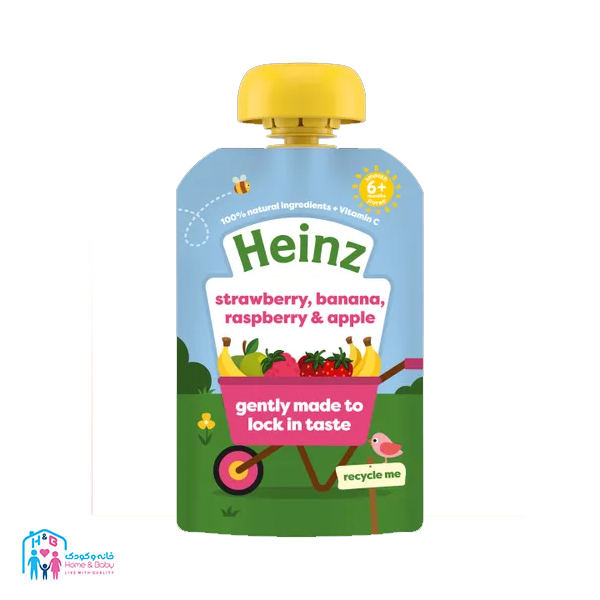 2 پوره ساندیسی سیب موز و توت فرنگی100گرمی +6 هاینز انگلیس Heinz - Image 1