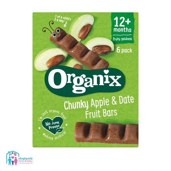 2 چانکی سیب و خرما ارگانیکس مناسب 12 ماه به بالا ORGANIX - Image 1