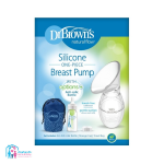شیردوش دستی تمام سیلیکون با شیشه شیر دکتر براونز dr browns اورجینال - Image 2