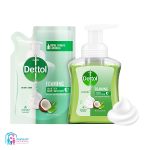 فوم دست دتول با یدک رایحه نارگیل و آلوورا DETTOL