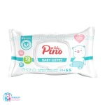 دستمال مرطوب تمیز کننده صورت بدن و لوازم کودک پینو بیبی 72 عددی PINO