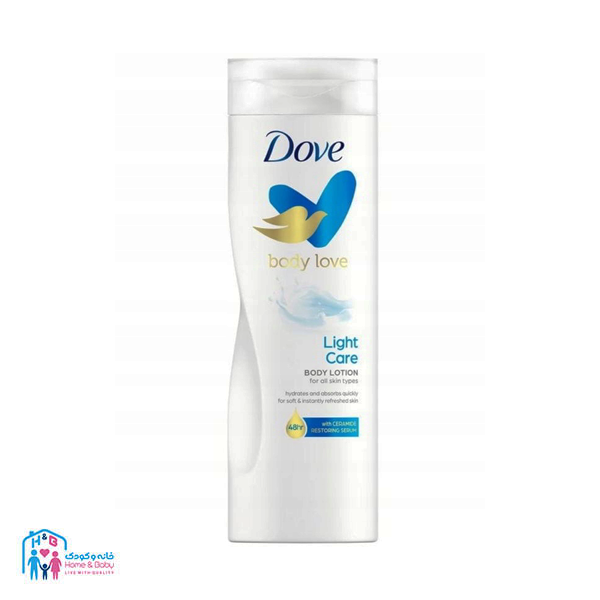 12 لوسیون بدن داو لایت هیدرو Dove Light Hydro حجم 400 میلی لیتر - Image 1