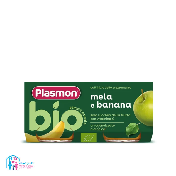 65 پوره میوه بیو سیب و موز پلاسمون +6 ماه plasmon - Image 1