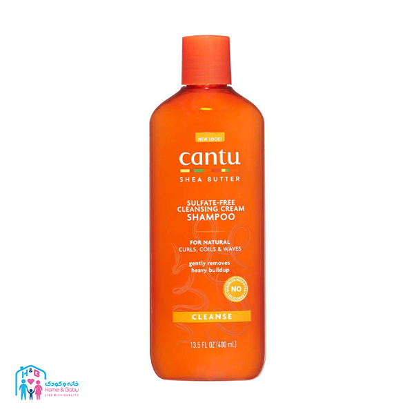 cantu7 شامپو شی باتر موهای فر و مجعد کانتو Cantu Cleansing حجم 400 میلی لیتر - Image 1